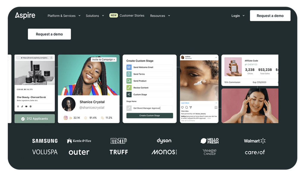 Aspire simplifies influencer discovery, content creation, and performance analytics