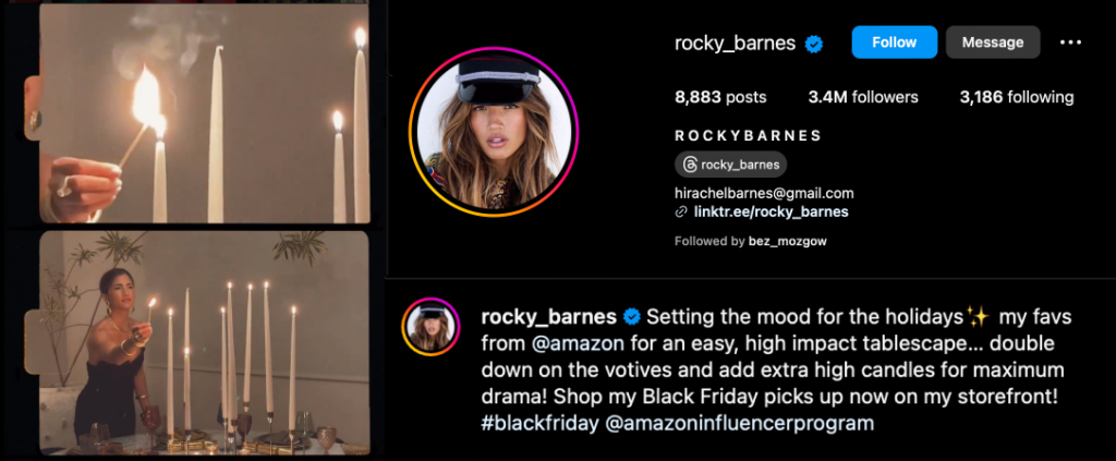 fashion meets lifestyle Rocky Barnes on instagram